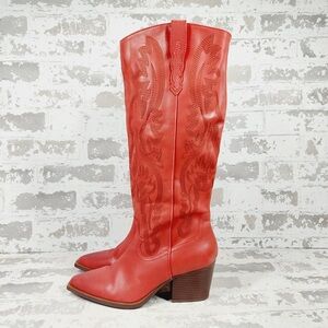 Crown Vintage Red Heeled Boots